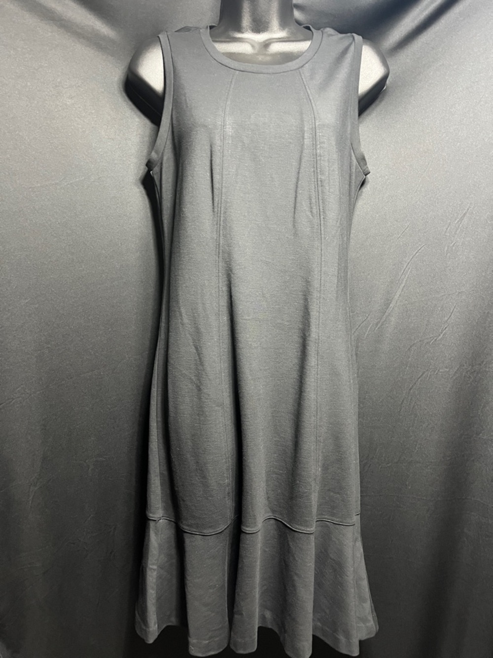 Sleeveless Black A-Line Dress